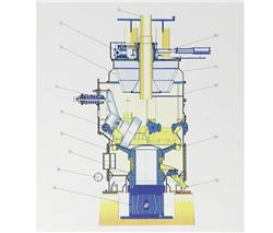 碗式中速磨煤機(jī)結(jié)構(gòu)圖（帶動(dòng)態(tài)分離器）